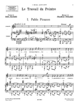 Le Travail Du Peintre - POULENC - Partition - Mélodies